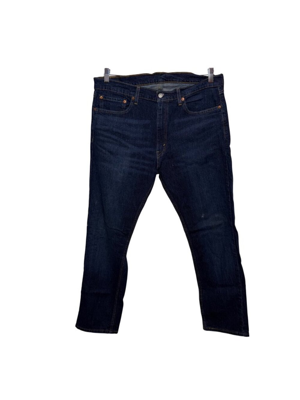 Levis 505 Mens Straight Leg Jeans W36 L30 Dark Wash Denim